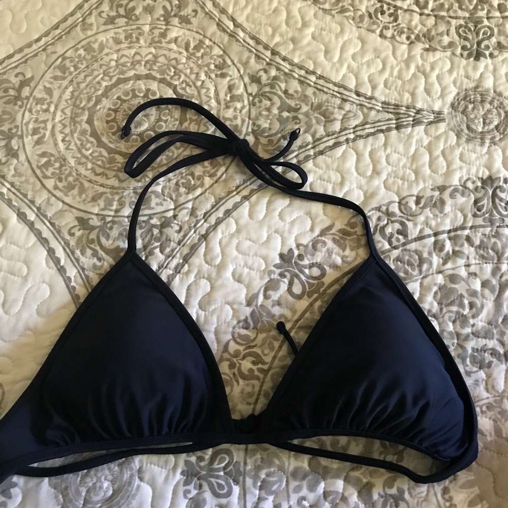 Navy blue bikini top